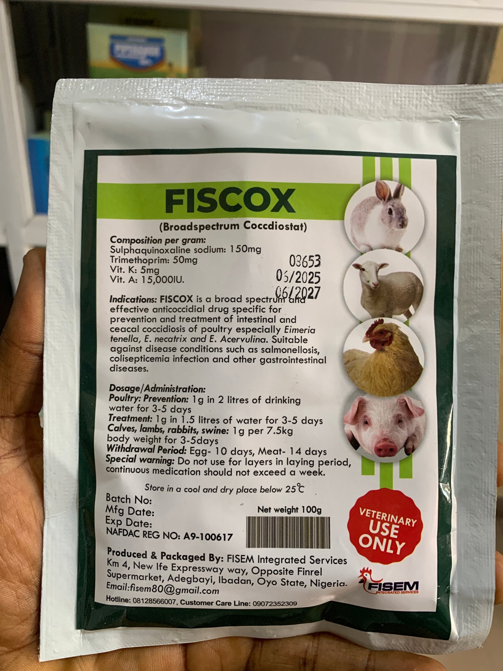 FISCOX 100G